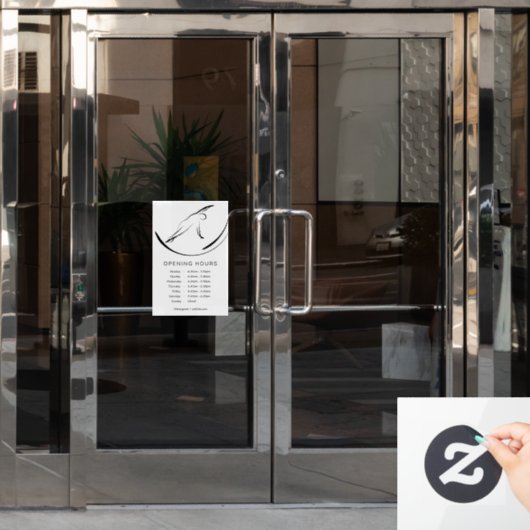 Pilates Pose Side Bend Fensteraufkleber (Büro Tür)