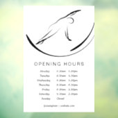 Pilates Pose Side Bend Fensteraufkleber (Blatt 3)