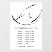 Pilates Pose Side Bend Fensteraufkleber (Blatt)