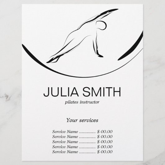 Pilates Pose Side Bend Flyer (Vorne)