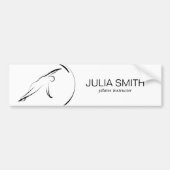 Pilates Pose Side Bend Flyer Autoaufkleber (Vorne)