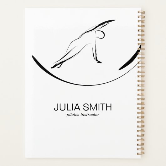 Pilates Pose Side Bend Flyer Planer (Rückseite)