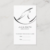 Pilates Pose Side Bend Terminkarte (Vorderseite)