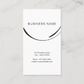 Pilates Pose Side Bend Visitenkarte (Rückseite)