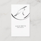 Pilates Pose Side Bend Visitenkarte (Vorderseite)
