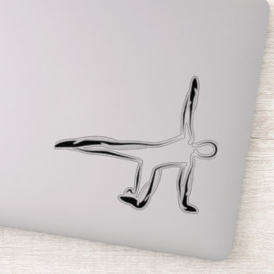Pilates Poseaufkleber Aufkleber