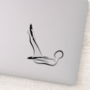 Pilates Poseaufkleber Aufkleber