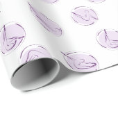 Pilates-Posen Geschenkpapier (Rolleneckpunkt)