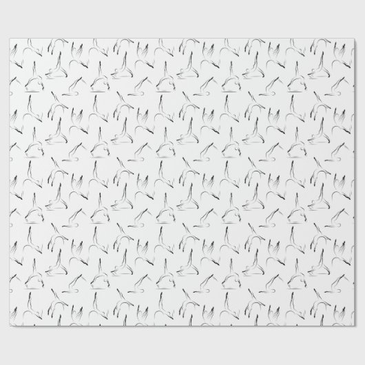 Pilates-Posen Geschenkpapier (Flach)