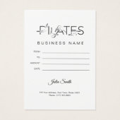 Pilates-Posen in Pilates Word (Rückseite)