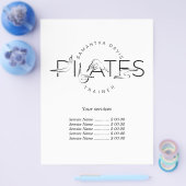 Pilates-Posen in Pilates Word Flyer (Einzeln)