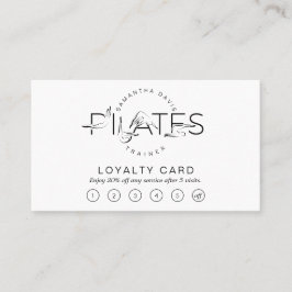 Pilates-Posen in Pilates Word Treuekarte