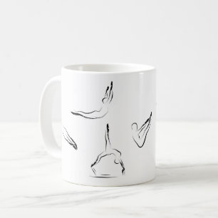 Pilates-Posen Kaffeetasse