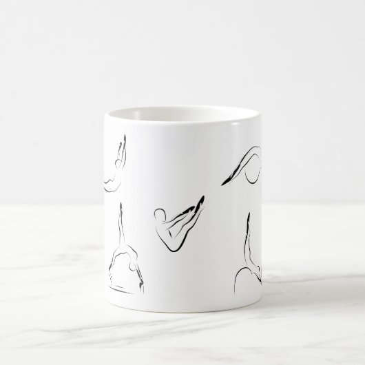 Pilates-Posen Kaffeetasse (Mittel)