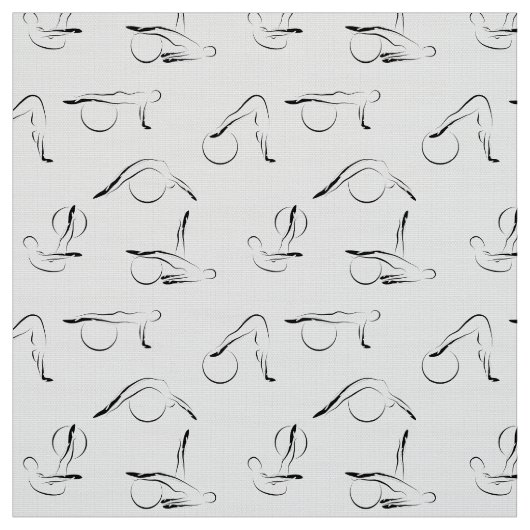 Pilates-Posen Stoff (Muster)