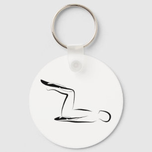 Pilates-Position Schlüsselanhänger