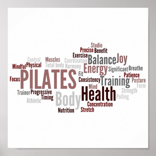 PILATES Poster (Vorne)