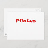 Pilates Postkarte (Vorne/Hinten)