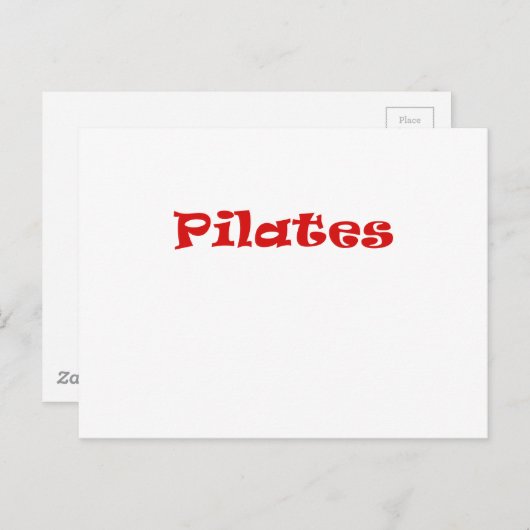 Pilates Postkarte (Vorne/Hinten)