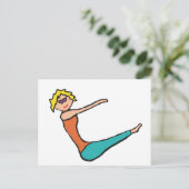 Pilates Postkarte (Stehend Vorderseite)