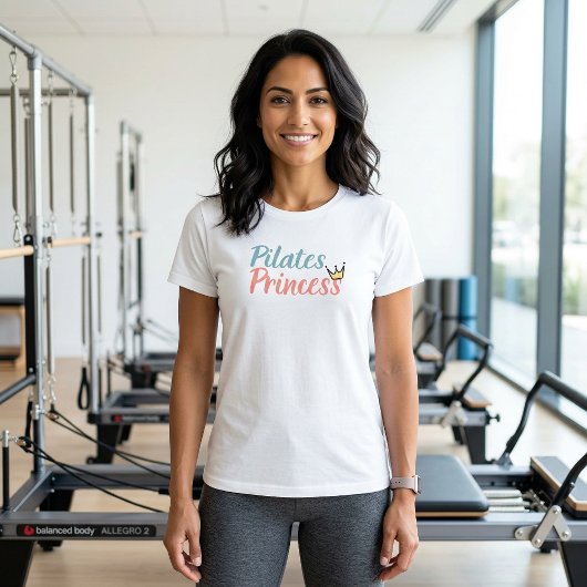 Pilates Princess Modern Yoga Meditation Tshirt