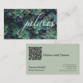 Pilates QR Visitenkarte (Vorne/Hinten)