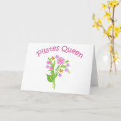 Pilates Queen original design! Karte (Gelbe Blume)
