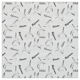 Pilates, Reformer, die Posen pflücken Stoff