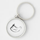 Pilates Rocking Pose - Mat Schlüsselanhänger (Vorne)