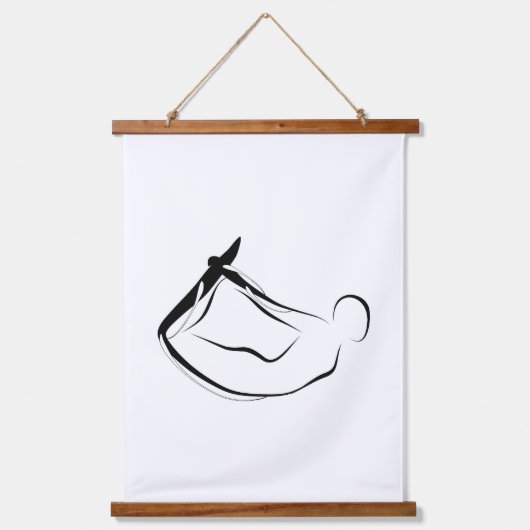 Pilates Rocking Pose - Mat Wandteppich Mit Holzrahmen (Vorderseite)