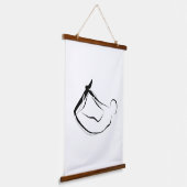 Pilates Rocking Pose - Mat Wandteppich Mit Holzrahmen (Gewinkelt)