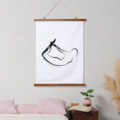 Pilates Rocking Pose - Mat Wandteppich Mit Holzrahmen (Schlafzimmer)