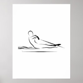 Pilates - Rudern auf dem Reformer-Plakat Poster