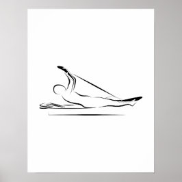 Pilates - Rudern auf dem Reformer-Plakat Poster