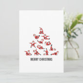 Pilates Santa Mat Weihnachten (Stehend Vorderseite)