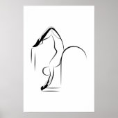 Pilates Scorpion Pose - Leiter Poster (Vorne)
