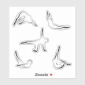 Pilates Scrapbook Stationery Stickers Aufkleber (Blatt)