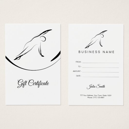 Pilates Side Bend Pose (Vorne & Hinten)