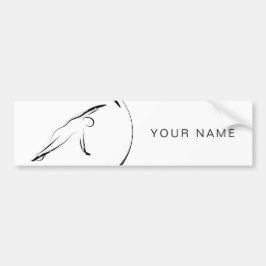 Pilates Side Bend Pose Autoaufkleber