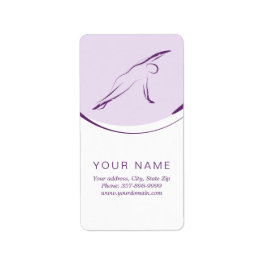 Pilates Side Bend Pose | Farbe Adressaufkleber