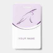 Pilates Side Bend Pose | Farbe Ausweis (Rückseite)