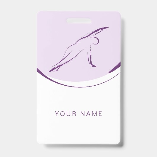 Pilates Side Bend Pose | Farbe Ausweis (Vorderseite)