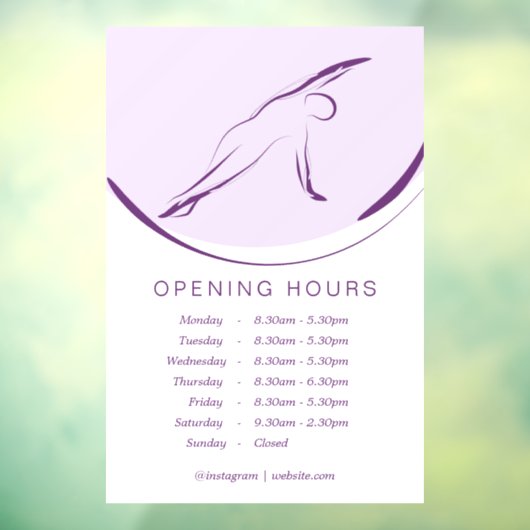 Pilates Side Bend Pose | Farbe Fensteraufkleber (Blatt 3)