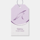 Pilates Side Bend Pose | Farbe Geschenkanhänger (Vorderseite)