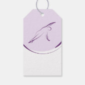 Pilates Side Bend Pose | Farbe Geschenkanhänger (Rückseite)