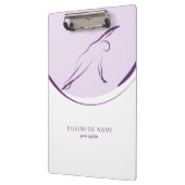 Pilates Side Bend Pose | Farbe Klemmbrett (Links)