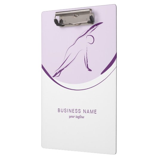 Pilates Side Bend Pose | Farbe Klemmbrett (Links)