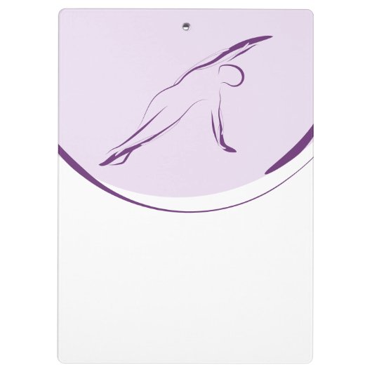 Pilates Side Bend Pose | Farbe Klemmbrett (Rückseite)