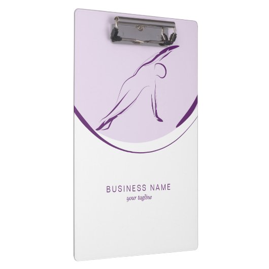 Pilates Side Bend Pose | Farbe Klemmbrett (Rechts)