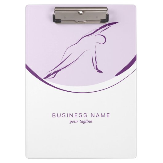 Pilates Side Bend Pose | Farbe Klemmbrett (Vorderseite)